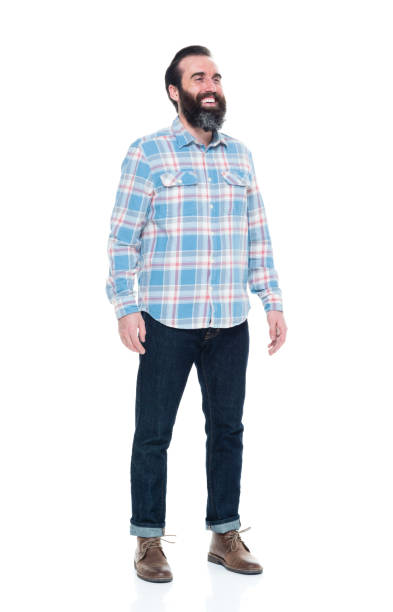 istock Hipster man with a blue shirt 927258610
