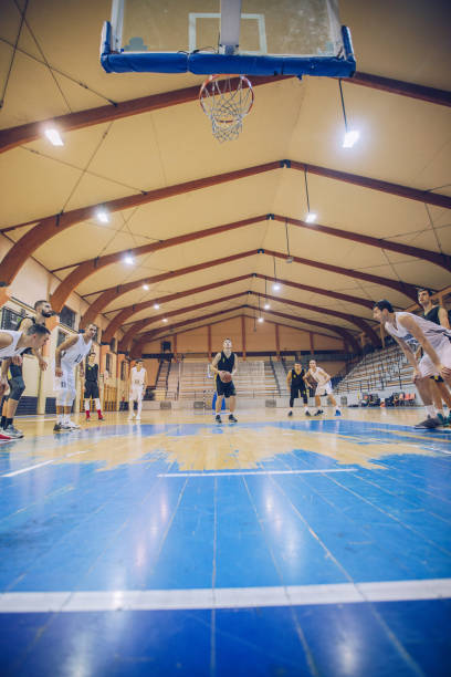 istock Young basketball players during game 927262928