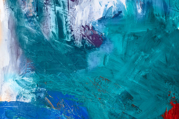 istock Abstract acrylic background with Green, blue, white, purple and red 927263438