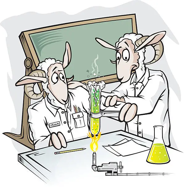 Vector illustration of Science of the Rams