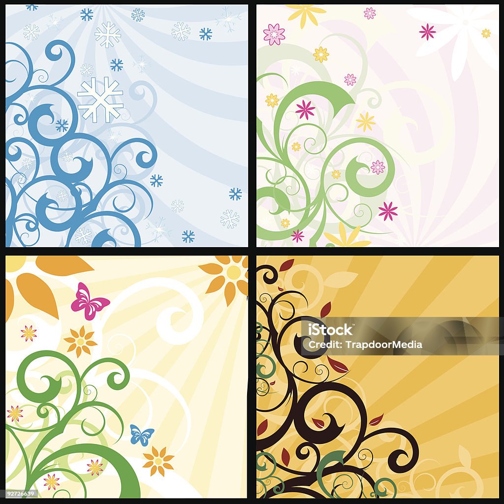 Seasonal de fundo - Royalty-free Amarelo arte vetorial