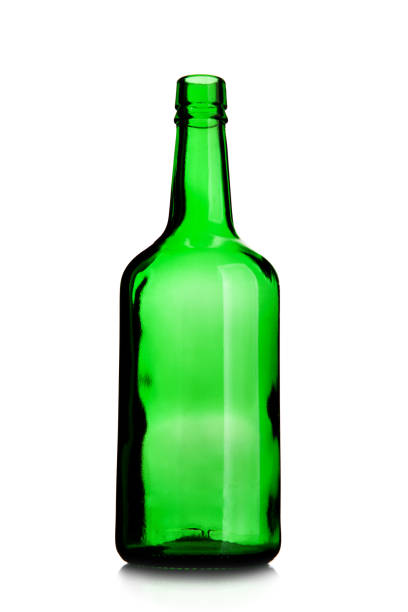 istock Empty wine bottle of green glass 927267242