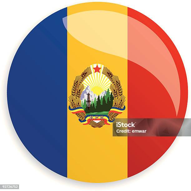 Флаг Румынии 19471990 — стоковая векторная графика и другие изображения на тему Без людей - Без людей, Векторная графика, Вертикальный