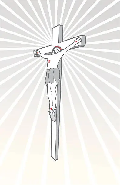 Vector illustration of Crucifix