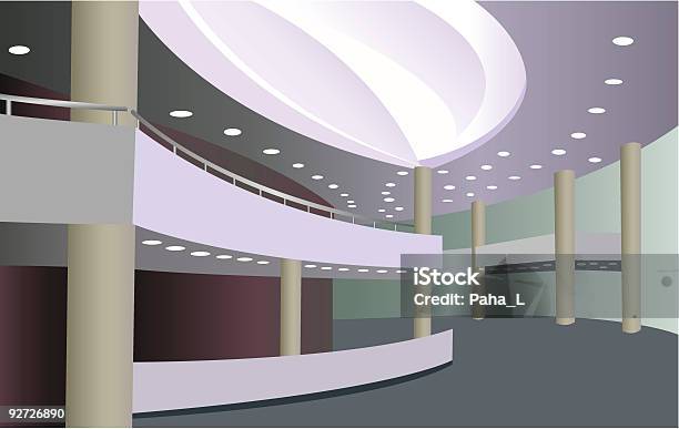 A Entrada Da Sala De Concertos - Arte vetorial de stock e mais imagens de Coluna arquitetónica - Coluna arquitetónica, Corredor - Caraterística de Construção, Entrada de Edifício