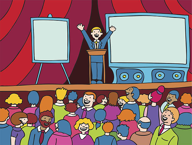 110+ Speaker Diverse Audience Stock Illustrations, Royalty-Free Vector