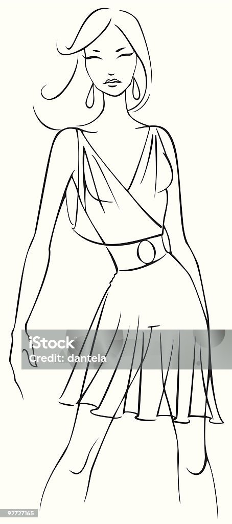 Fashion Model  Adult stock vector