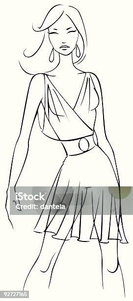 Fashion Model Stock Illustration - Download Image Now - Adult, Beautiful People, Beautiful Woman
