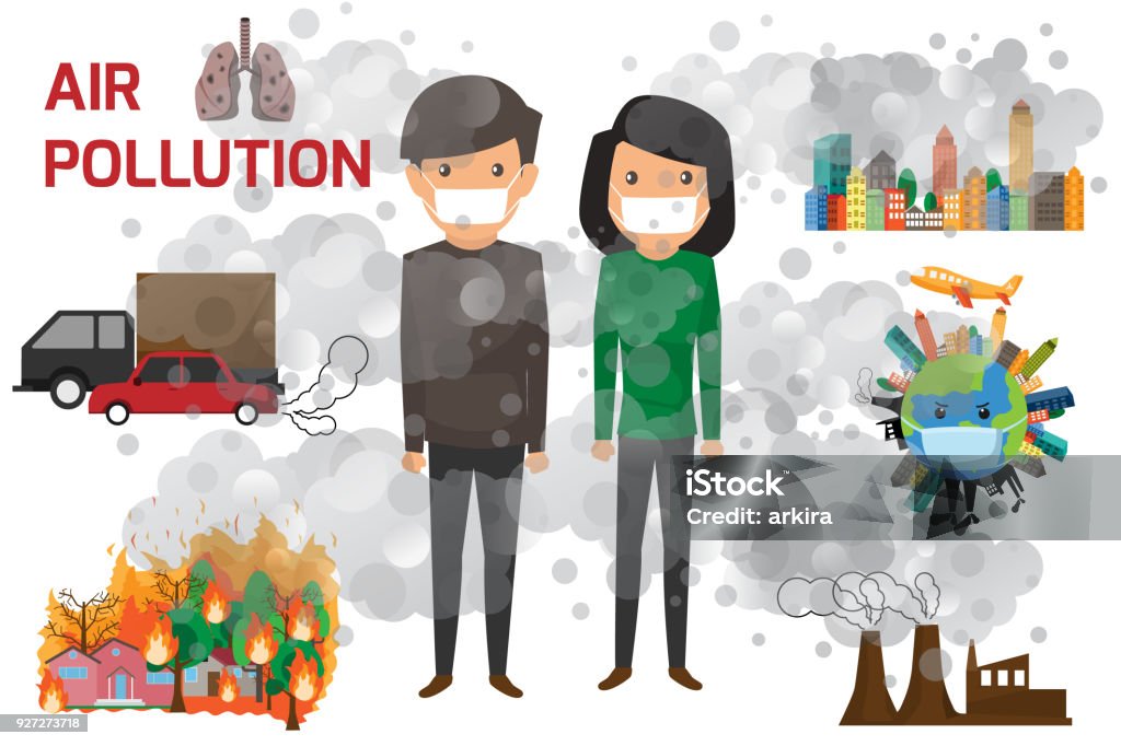 Ilustración de Contaminación Ambiental Infografía Con Información Sobre  Impacto Ambiental Contaminación Del Aire Y Personaje De Dibujos Animados  Vector Ilustración y más Vectores Libres de Derechos de Contaminación  ambiental - iStock