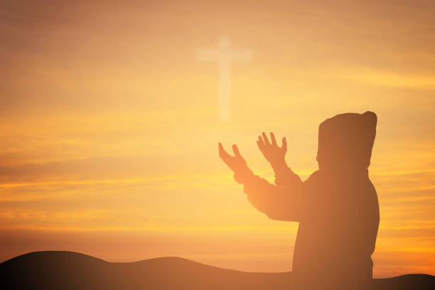 istock man with open arms worship christian. Eucharist Therapy Bless God Helping Repent Catholic Easter Lent Mind Pray. Christian concept background. 927274526