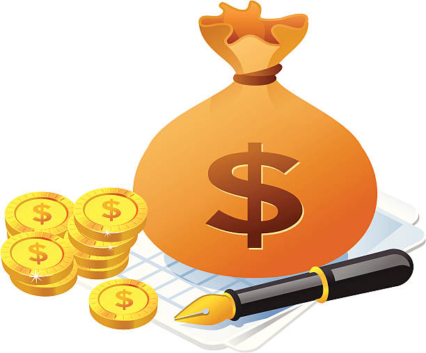 Money Pouch Illustration Stock Illustration - Download Image Now - Bag,  Bank Deposit Slip, Banking - iStock