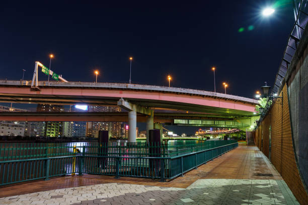 istock Junction in Japan Night view 927283262