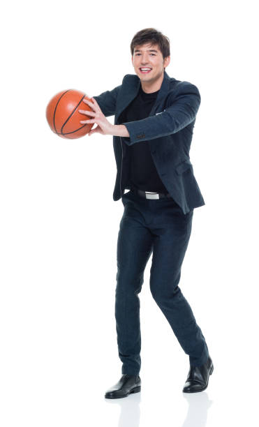 istock Charming young businessman holding a basketball 927283710