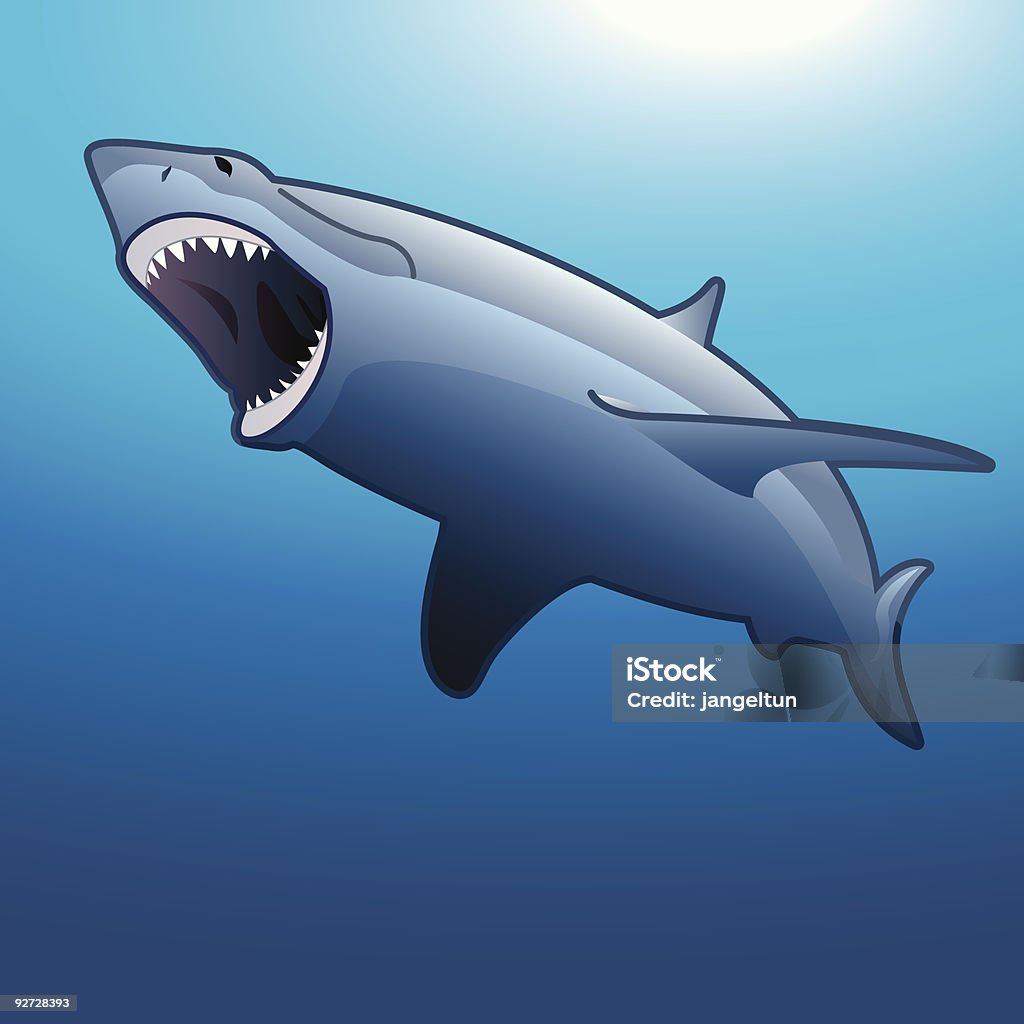 Shark - Vetor de Perigo royalty-free