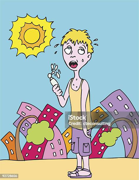 Im So Hot Stock Illustration - Download Image Now - Suffocated, Summer, Boys
