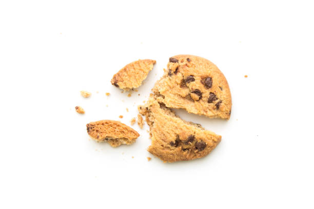 istock homemade chocolate chip cookies on white background in top view 927287092