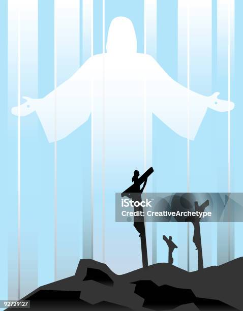 Resurrection Stock Illustration - Download Image Now - Jesus Christ, Death, Cross Shape