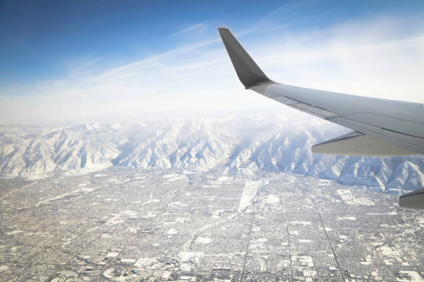 Flight over Salt Lake City