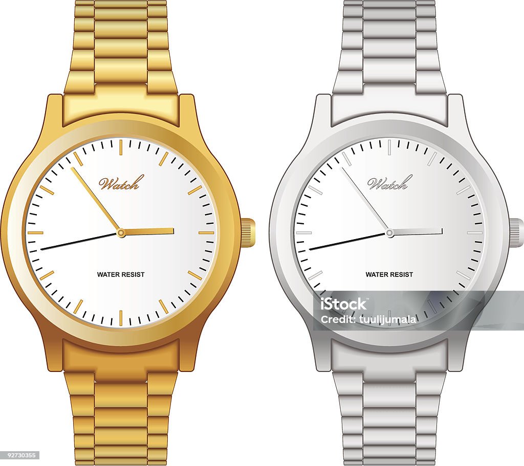 Classical Watch Graphical Classic Wristwatch Stock Illustration - Download Image Now - Adult ...