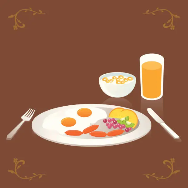 Vector illustration of sunny-side up