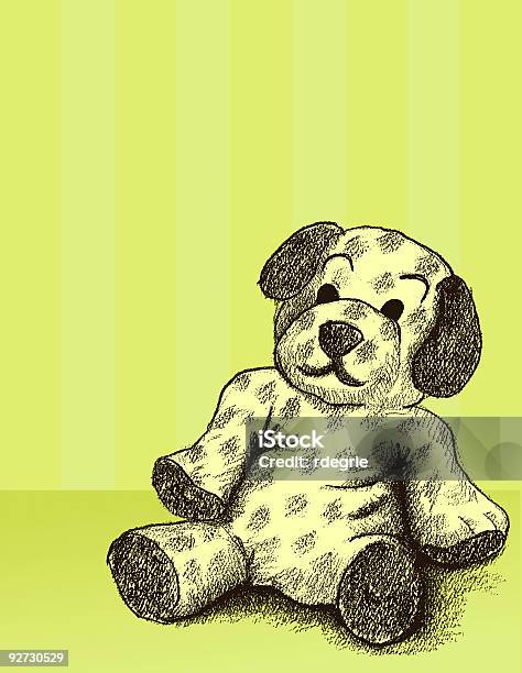Stuffed Animal De Brinquedo - Arte vetorial de stock e mais imagens de Bicho de Pelúcia - Bicho de Pelúcia, Cachorrinho, Animal