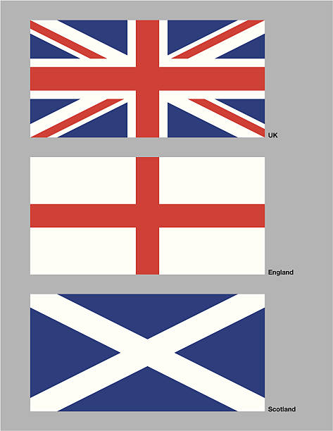 illustrations, cliparts, dessins animés et icônes de drapeaux du royaume-uni - english flag st george flag flying