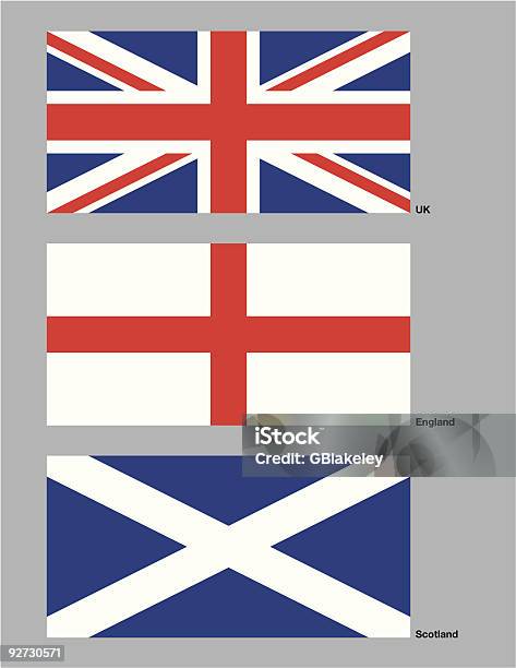 Drapeaux Du Royaumeuni Vecteurs libres de droits et plus d'images vectorielles de Angleterre - Angleterre, Drapeau, Marine