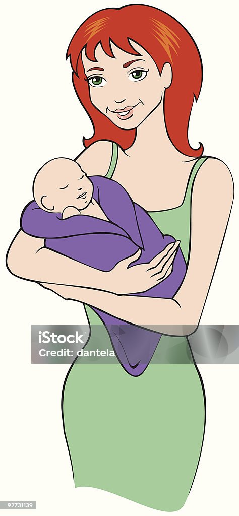 Mother And Baby 0-11 Months stock vector Mother And Baby 0-11 Months stock vector