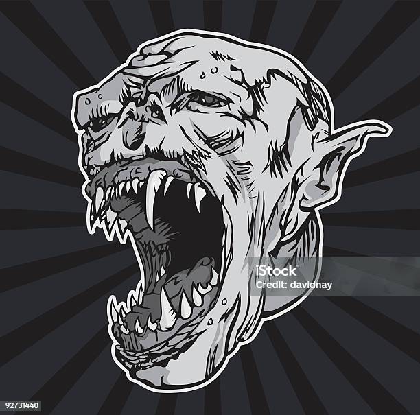 Mostro Scream - Immagini vettoriali stock e altre immagini di Goblin - Goblin, Orrore, Spettrale