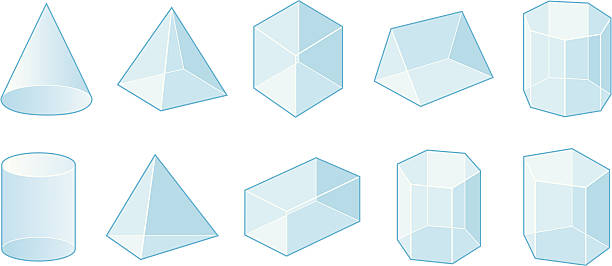 формы - cylinder box packaging three dimensional shape stock illustrations