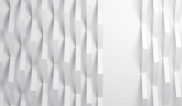 istock 3d vertical paper stripes and blank place 927319954