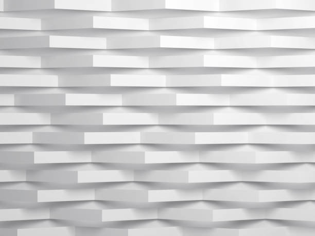 istock Paper stripes corners over wall. 3d 927319958