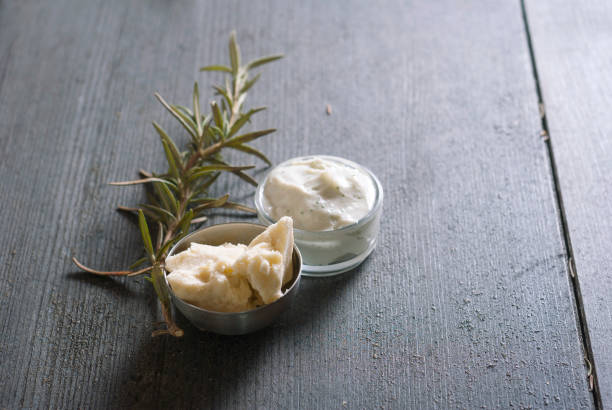 istock Raw shea butter and cosmetic cream 927320378