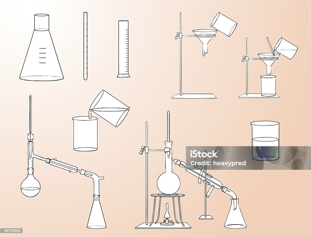 Equipamento de Laboratório - Royalty-free Reacção Química arte vetorial