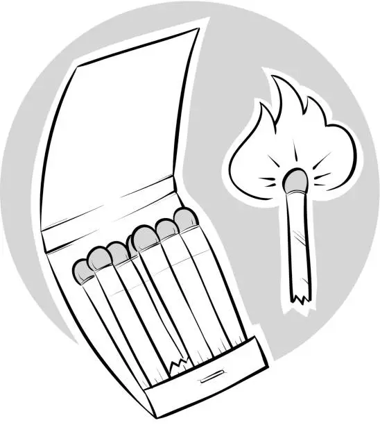 Vector illustration of Matchbook