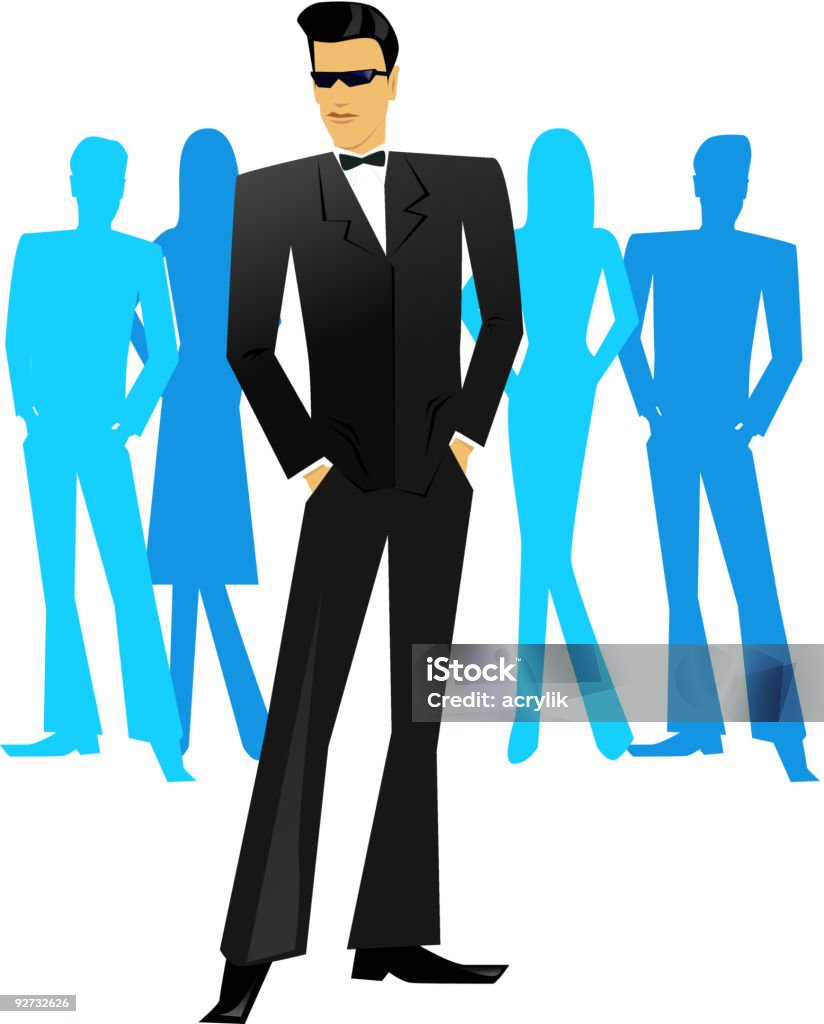 Jim Men Vector James Bond Tuxedo Man Clipart Vector Stock Illustration - Download ...