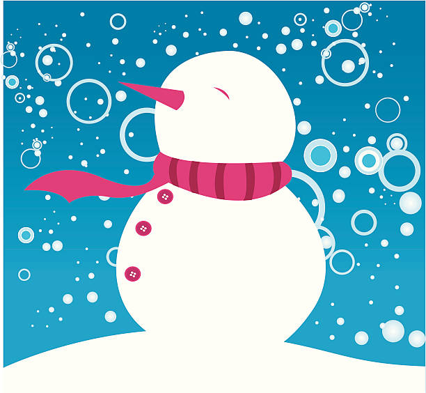 Heureux Bonhomme de neige - Illustration vectorielle