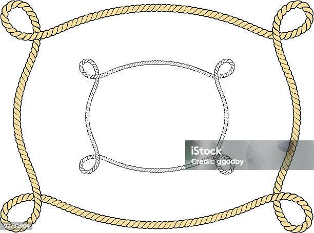 Vector Rope Border Frame Stock Illustration - Download Image Now - Rope, Border - Frame, West - Direction