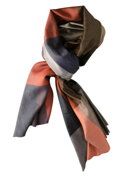 istock scarf summer. multicolored scarf. Scarf top view 927331602