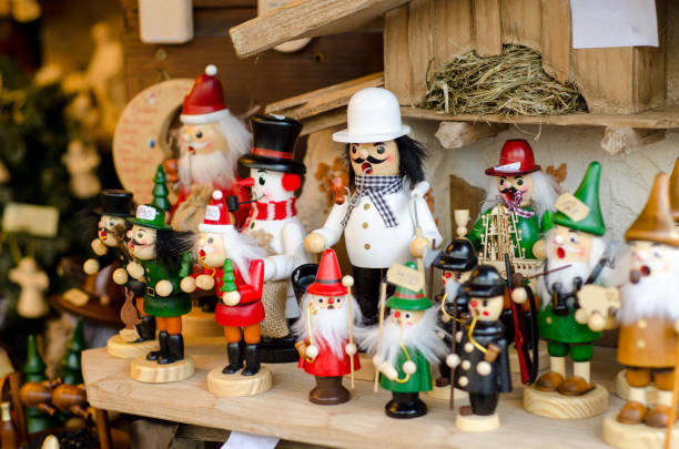 Christmas toys in market. Christmas toys in market. essen germany stock pictures, royalty-free photos & images