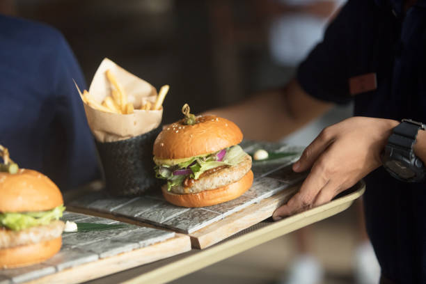 istock Burger with french fries 927332860