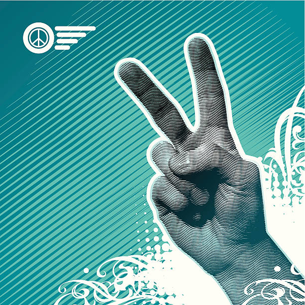 Frieden-hand – Vektorgrafik
