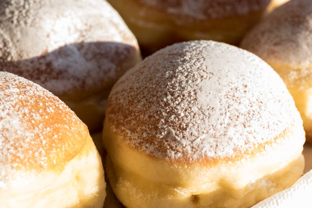 istock Tasty krapfen filled with cream 927337384