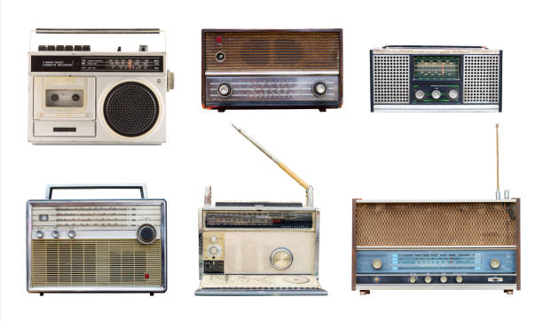 vintage radio stock photo
