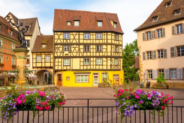 istock Half-timbered architecture in Colmar, Alsace, France 927343788