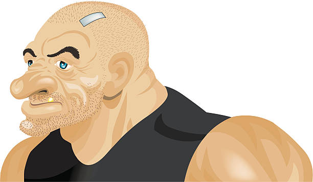 Tough Guy vector art illustration