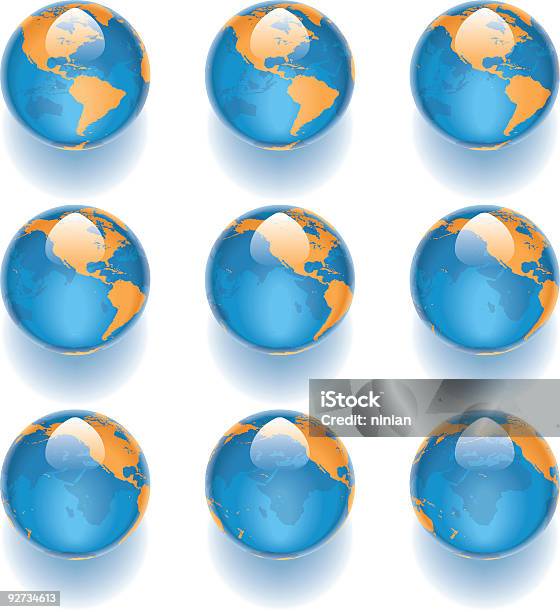 アクア世界地球 03 - 地球儀のベクターアート素材や画像を多数ご用意 - 地球儀, くるくる回る, まぶしい