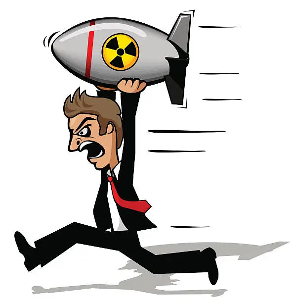 Vector illustration of Nuke Man