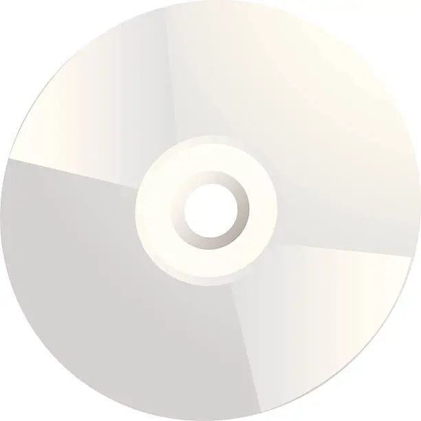 Vector illustration of Compact disc. Vector design element.