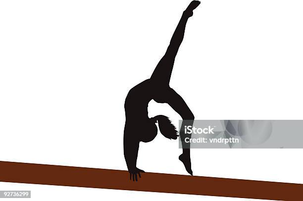 Back Walkover Stock Illustration - Download Image Now - Gymnastics, In Silhouette, Vector